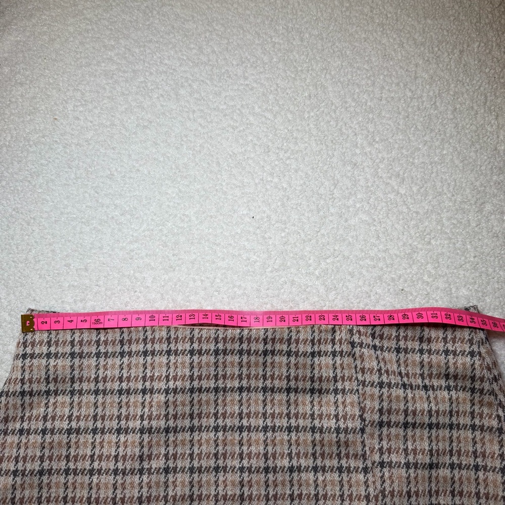 American Eagle Outfitters Plaid Mini Skort - Brown and Black - Picture 5 of 6